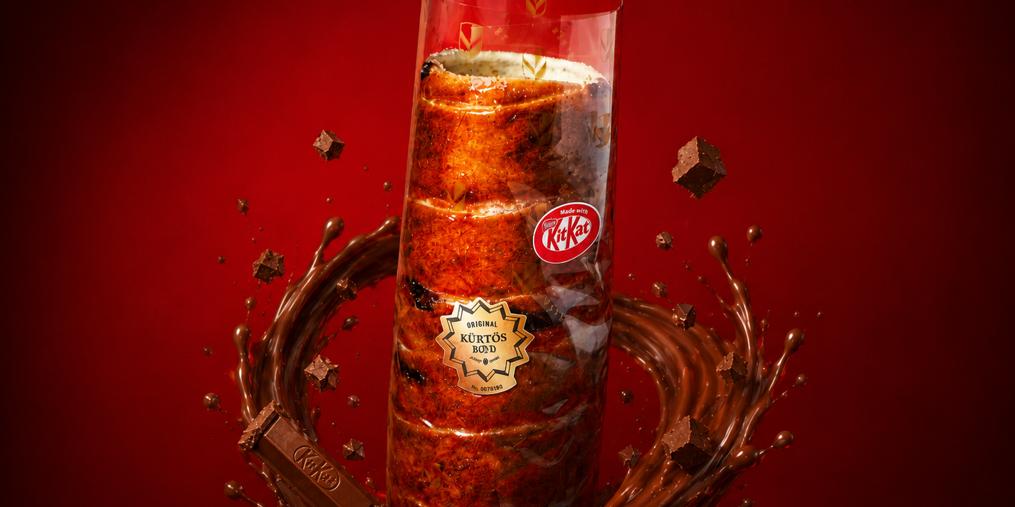 CRUNCHY KURTOSBON KREMES TOLTELEKKEL MADE WITH KITKAT SPREAD