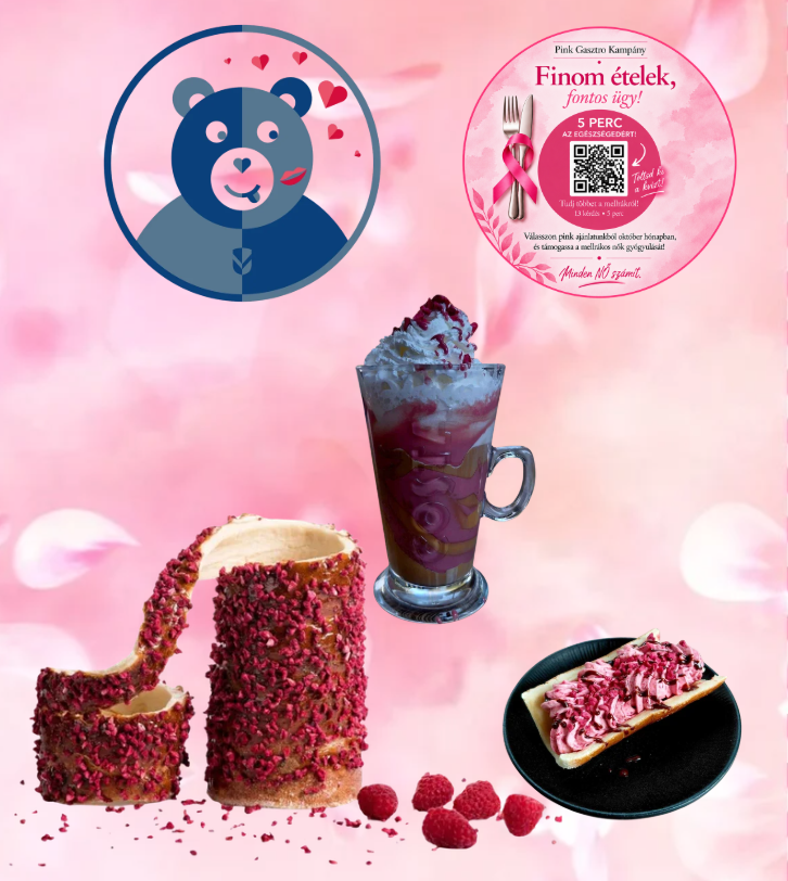 Pink kürtőskalácsokkal a mellrák elleni küzdelemben